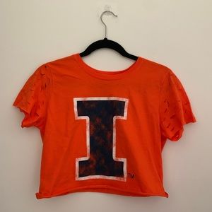 Snipped and Styled University of Illinois Crop Tee